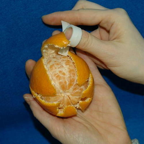 檸檬柑橘柳丁葡萄袖剝皮器切片器切割器塑膠的容易剝皮工具打開移除